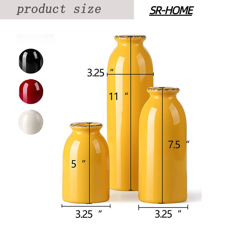 SR-HOME Ceramic Table Vase - Wayfair Canada